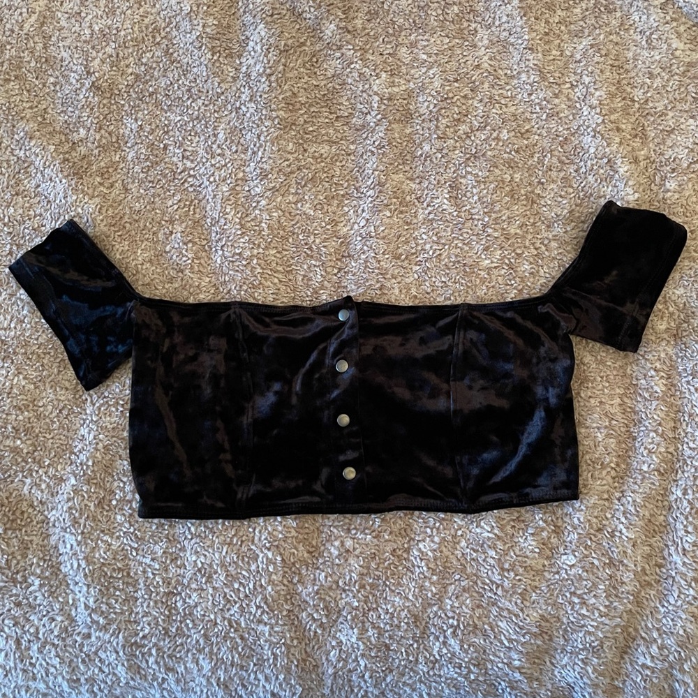 Off the shoulder tube top